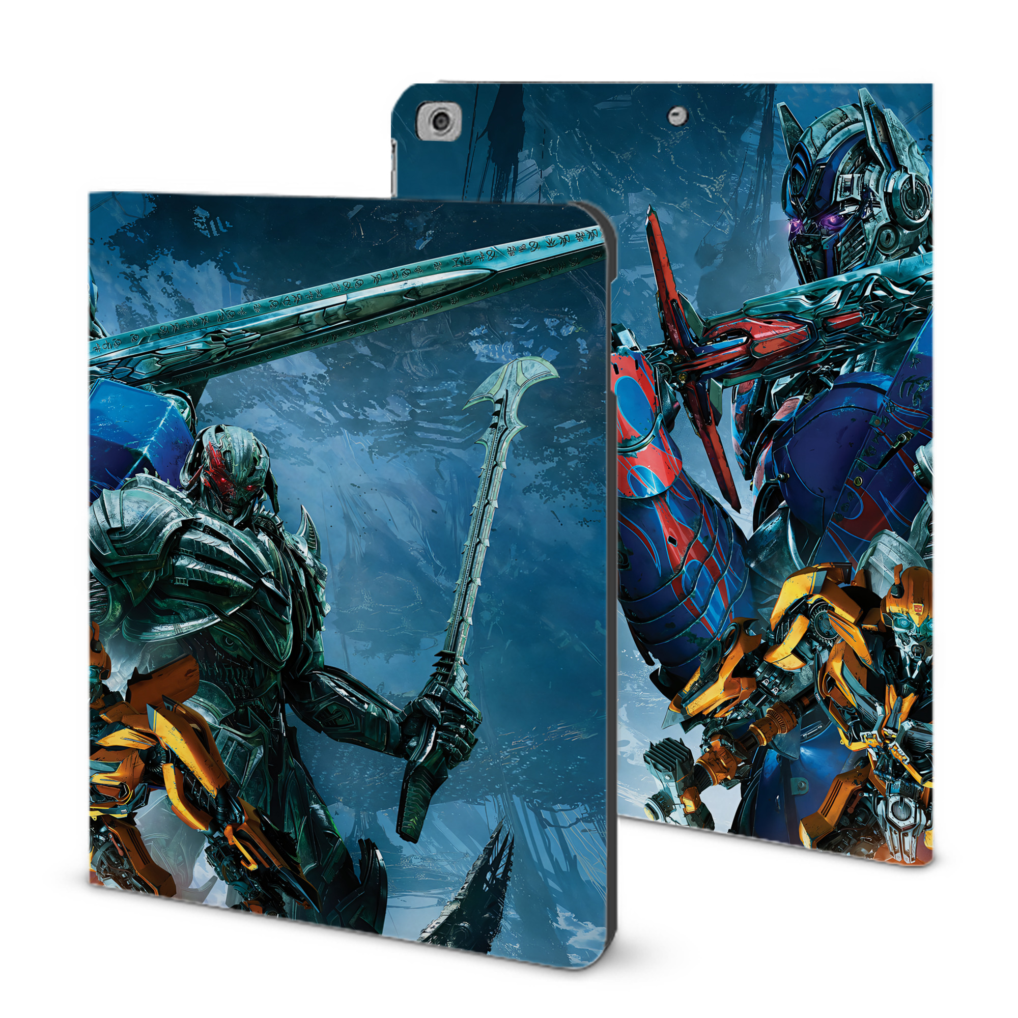 （画像用） Transformers トランスフォーマー IPad ケース ブック型 PUレザー TPU 耐衝撃 軽量 薄型 ペン収納なし 全面保護 IPad 各モデル対応